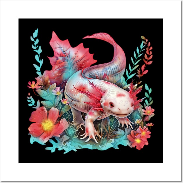 Axolotl Wall Art by maryglu